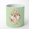 Caroline's Treasures Yellow Lab Green Flowers 10 oz Decorative Soy Candle